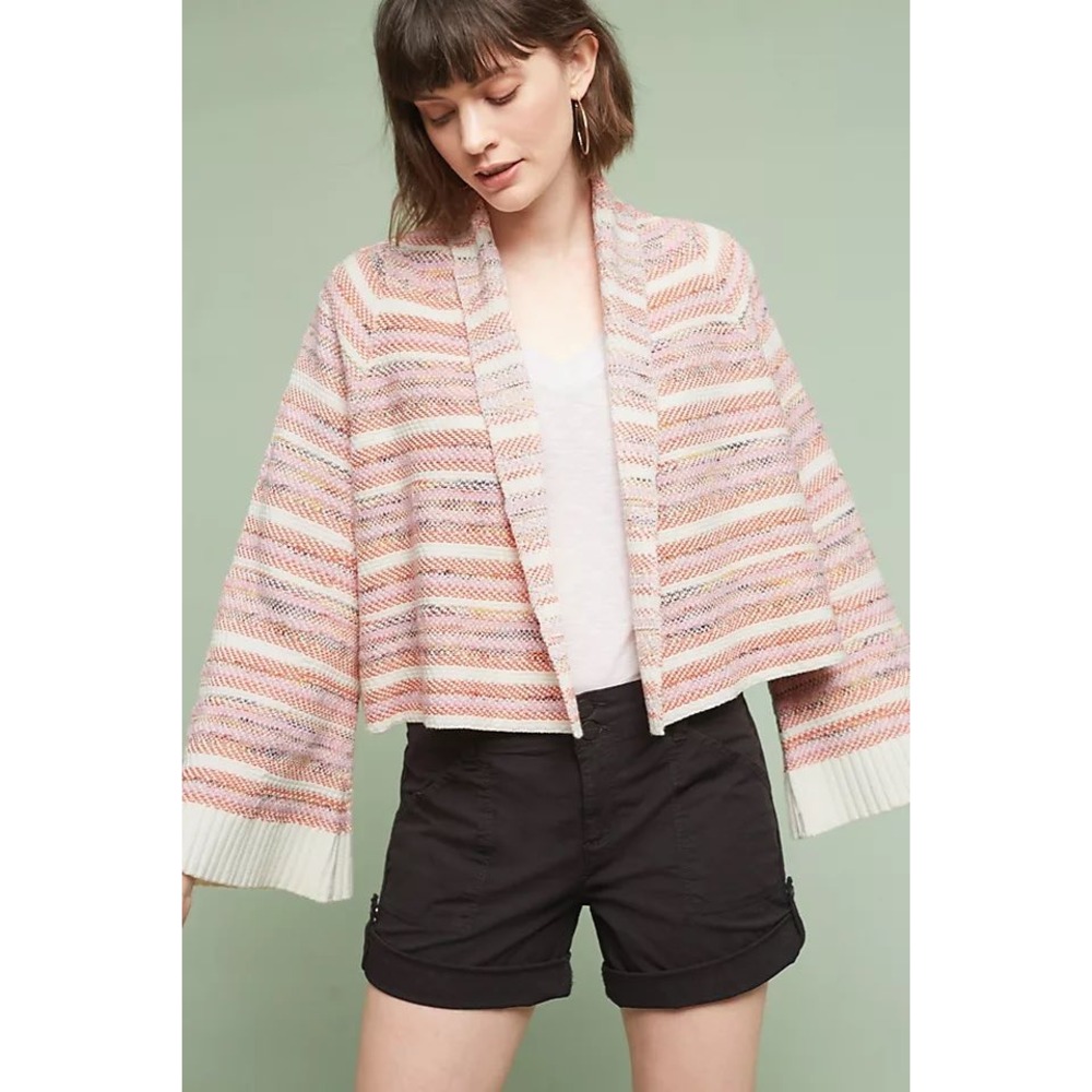 Anthropologie Moth Mahalia Kimono Cardigan Size Medium Casual Fall Init Boho